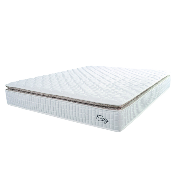 Colchão Casal Queen Molas Ensacadas City Pillow Top 158x198x2