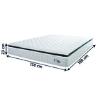 Colchão Casal Queen Molas Ensacadas City Pillow Top 158x198x2