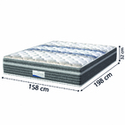 Colchão Casal Queen Molas Ensacadas Com Pillow Evolution 158x