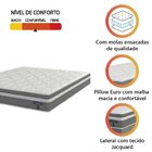 Colchão Casal Queen Molas Ensacadas Euro In Up 158x198x26cm C