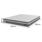 Colchão Casal Queen Molas Ensacadas Euro In Up 158x198x26cm C