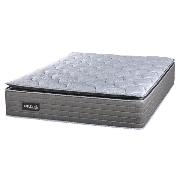 Colchão Casal Serflex Porto 138 X 188 X 33cm Cinza