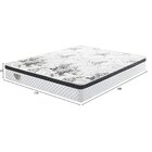 Colchão Casal Smart Mola Verticoil  24x138x188cm Branco/preto