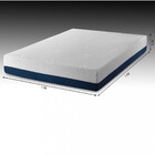 Colchão Casal Umaflex 188x138x25cm Tradição  Branco/azul