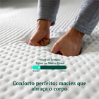 Colchão Connect Molas D33 App Massagem + Travesseiro 25x138x1