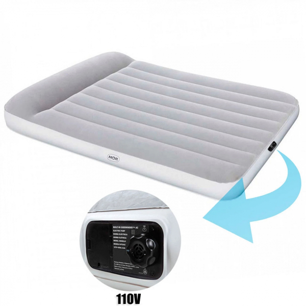 Colchao De Casal Inflavel Com Inflador Eletrico Embutido 110v Leroy Merlin