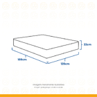 Colchão De Classic Molas Pocket Viúva 128cm