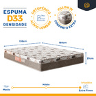Colchão De Espuma D33 Pillow In Luna Casal 138cm