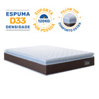 Colchão De Espuma D33 Pillow Top Comfort Luxo Queen 158 cm