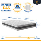 Colchão De Espuma D45 Double Face Air Pro Força Anjos Queen 1
