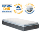 Colchão De Espuma D45 Pillow Top Fort Comfort Solteiro 88 cm