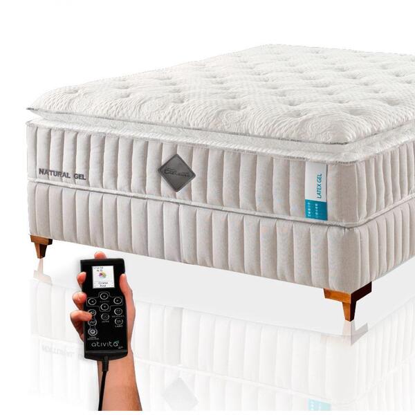 Colchão De Látex Qgel Com Cobre King 193x203cm