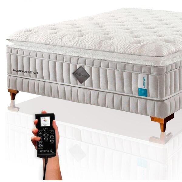 Colchão De Látex Qgel Com Cobre King 193x203cm