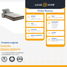 Colchão De Molas Ensacadas Classic Solteiro 88 cm