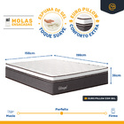 Colchão De Molas Ensacadas Euro Pillow Ultragel Luxo Queen 15