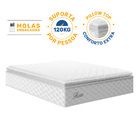 Colchão De Molas Ensacadas Pillow Top Flora Casal 138 cm