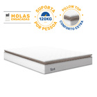 Colchão De Molas Ensacadas Pillow Top Neve Queen 158 cm