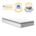 Colchão De Molas Ensacadas Pillow Top Neve Solteiro 88 cm