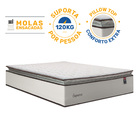 Colchão De Molas Ensacadas Pillow Top Supreme Lux Queen 158 cm