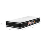 Colchão De Solteiro Black White –  Castor - Preto / Branco