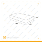 Colchão De Solteiro Mola Ensacada New York 26x188x88cm Gazin