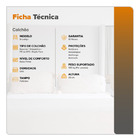 Colchão Espuma King Zidi Brooklyn 193x203x25cm