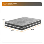 Colchão Espuma King Zidi Brooklyn 193x203x25cm