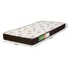 Colchão Espuma Solteiro 0,88x1,88 D20 Polar Branco / Preto
