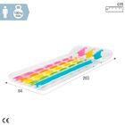 Colchão Esteira Inflável Para Piscina Arco-íris Colorido Intex