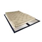 Colchão Futon Casal Dobrável Sofa Cama Bege