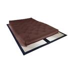 Colchão Futon Casal Dobrável Sofa Cama Marrom