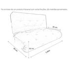 Colchão Futon Casal Dobrável Sofa Cama Vermelho