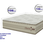 Colchão Gazin Mola Duetto (Molas Ensacada) Bege 158x198x30
