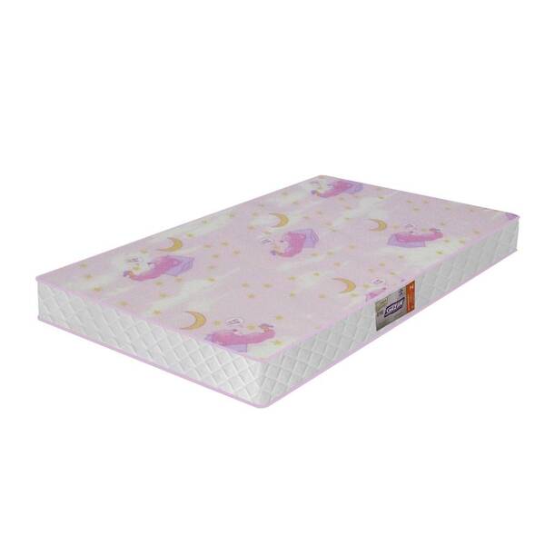 Colchão Gazin Para Berço Espuma D18 Supreme 60 X 130 X 12 Rosa