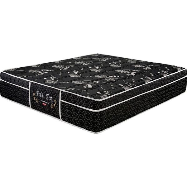Colchão Health Sleep 34x138x188 Casal - Pelmex - Preto / Prata