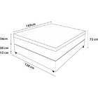 Colchão Health Sleep 34x138x188 Casal - Pelmex - Preto / Prata