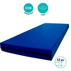 Colchão Hospitalar Solteiro Impermeável Espuma D28 Azul 188x7