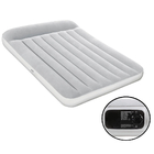 Colchão Inflável Casal Com Bomba Inflador 220v Cinza