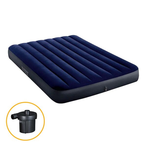 Colchão Inflável Casal Dura Beam Downy + Bomba Elétrica 110v