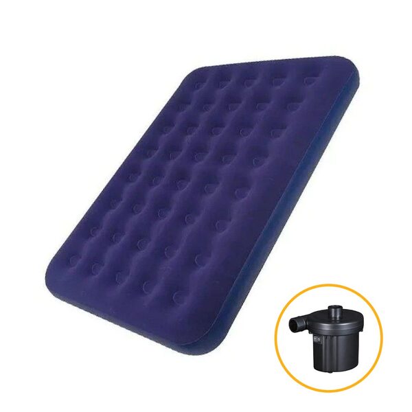 Colchão Inflável Casal Jilong + Bomba Elétrica 110v Vg Plus