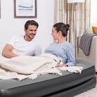 Colchao Inflavel Casal Queen Premium Preto com Bomba Embutida