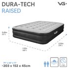 Colchão Inflável Casal Queen Raised Elevado Com Bomba Lítio U