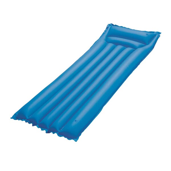 Colchao Inflavel Para Piscina Bestway Com Apoio De Cabeca E Estrutura Reforcada Disponivel Em 3 Cores Azul Leroy Merlin