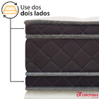 Colchão King 100 Espuma Dupla Face Antialérgico 193x203x22cm