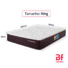 Colchão King A Vácuo Molas Ensacadas  193x203x25cm Bf Colchões