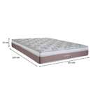 Colchão King Coimbra Mola Maxspring (25x193x203) Branco E Bege