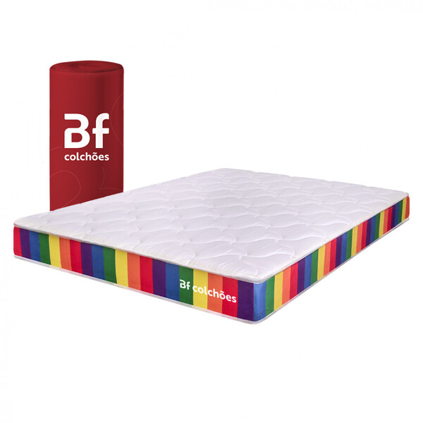 Colchão King D33 A Vácuo  Espuma Certificada 193x203x17cm Bf