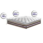 Colchão King De Molas Ensacadas D33 Com Pillow Top Cama Inbox