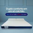 Colchão King Guldi Duplo Plus D28 (16x193x203) Branco E Azul