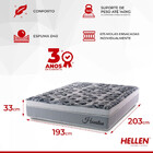 Colchão King Hellen Molas Ensacadas Houston Top 33x 203x 193